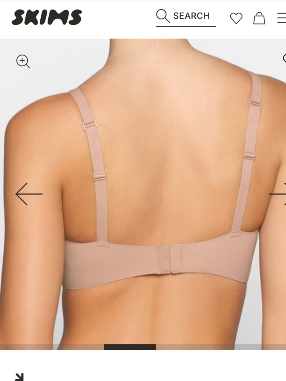 SKIMS Naked Plunge Bralette NWOT, Wireless, Nude, Size Small - Picture 7 of 12